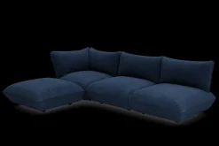 Sumo Corner Sofa Left Cord Deep Blue Canapé modulaire d’intérieur, 301x108x90 cm