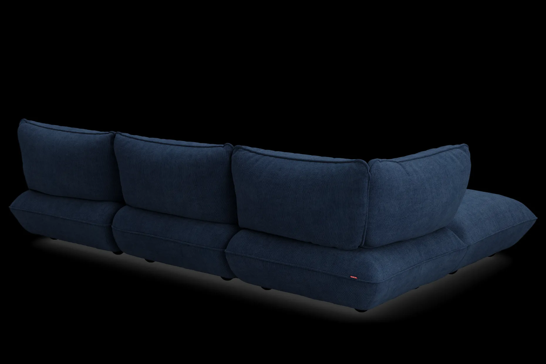 Sumo Corner Sofa Left Cord Deep Blue Canapé modulaire d’intérieur, 301x108x90 cm