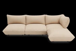 Sumo Corner Sofa Right Cord Beige Canapé modulaire d’intérieur, 301x108x90 cm