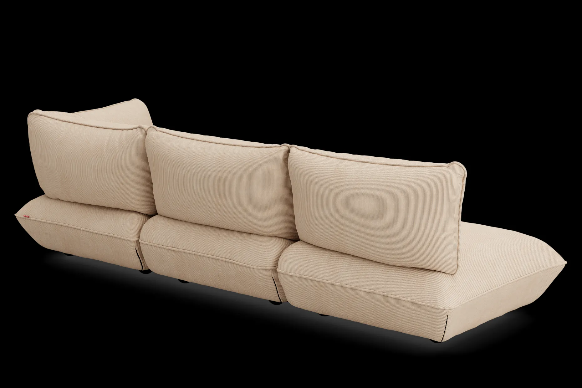 Sumo Corner Sofa Right Cord Beige Canapé modulaire d’intérieur, 301x108x90 cm