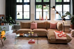 Sumo Corner Sofa Velvet Canapé modulaire d’intérieur, 301x108x90 cm