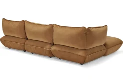 Sumo Corner Sofa Velvet Canapé modulaire d’intérieur, 301x108x90 cm