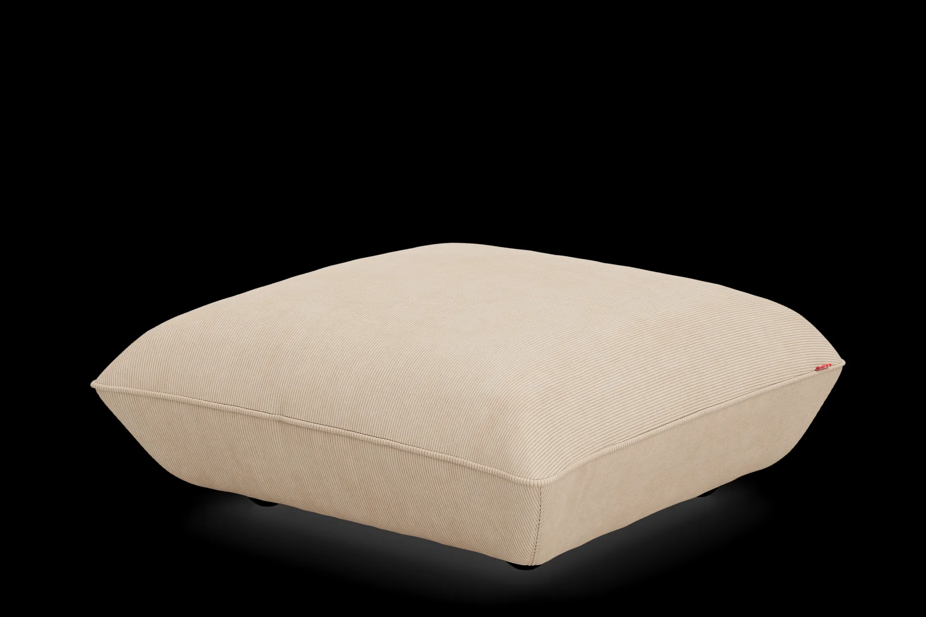 Sumo Hocker Cord Hocker, beige, 108x108x44 cm