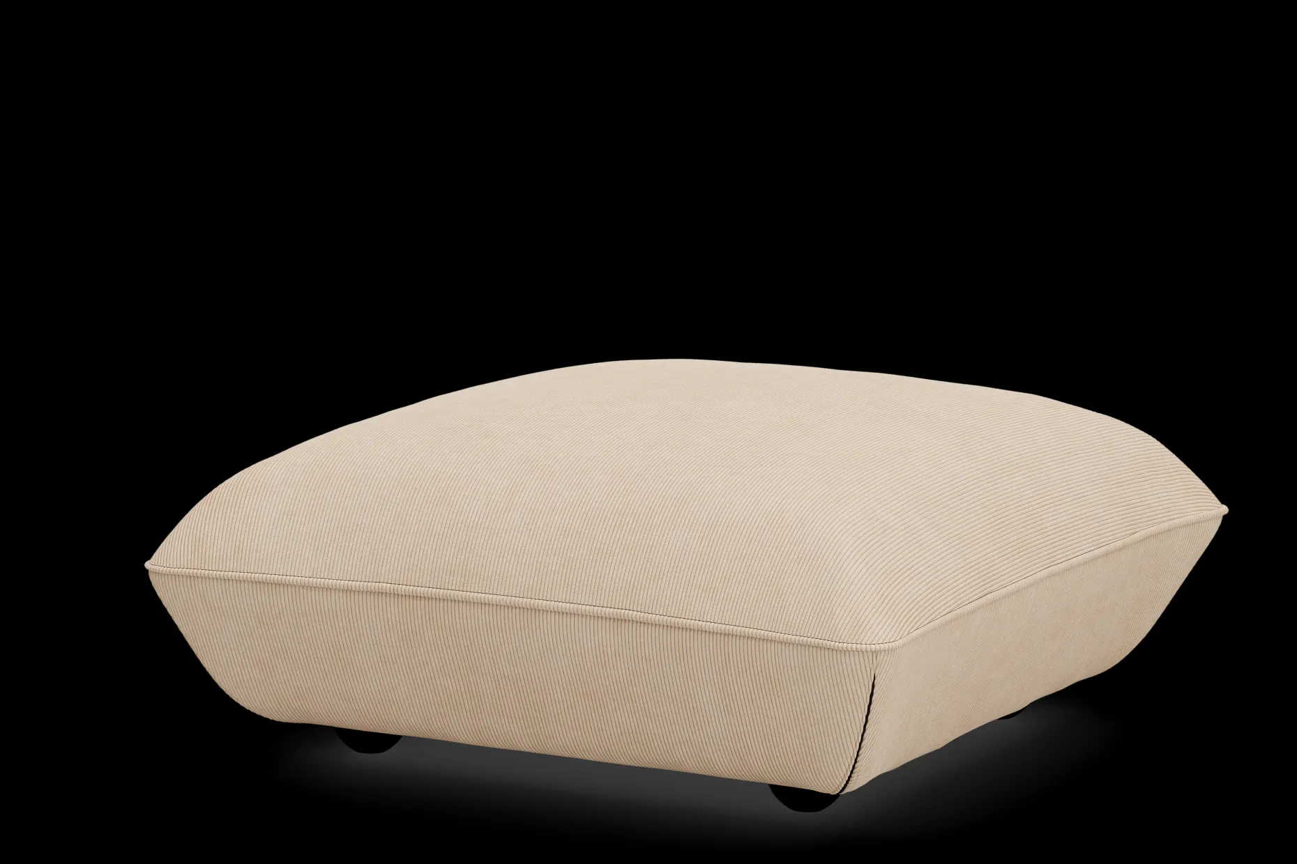 Sumo Hocker Cord Hocker, beige, 108x108x44 cm