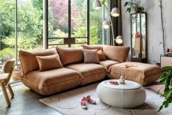 Sumo Hocker Velvet Hocker, marron, 108x108x44 cm