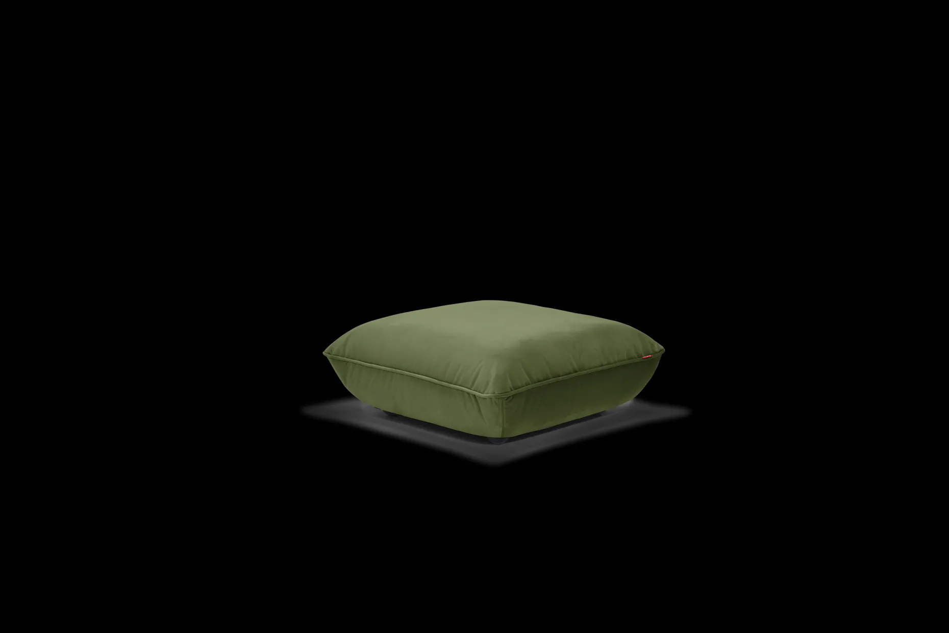 Sumo Hocker Velvet Hocker, vert, 108x108x44 cm