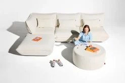 Sumo Loveseat Boucle Creme Loveseat, 114x108x90 cm