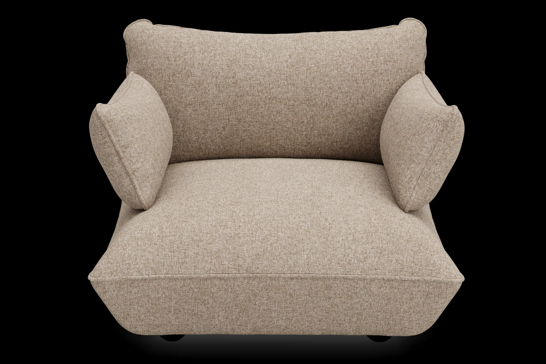 Sumo Loveseat Boucle Light Brown Melange Loveseat, 114x108x90 cm