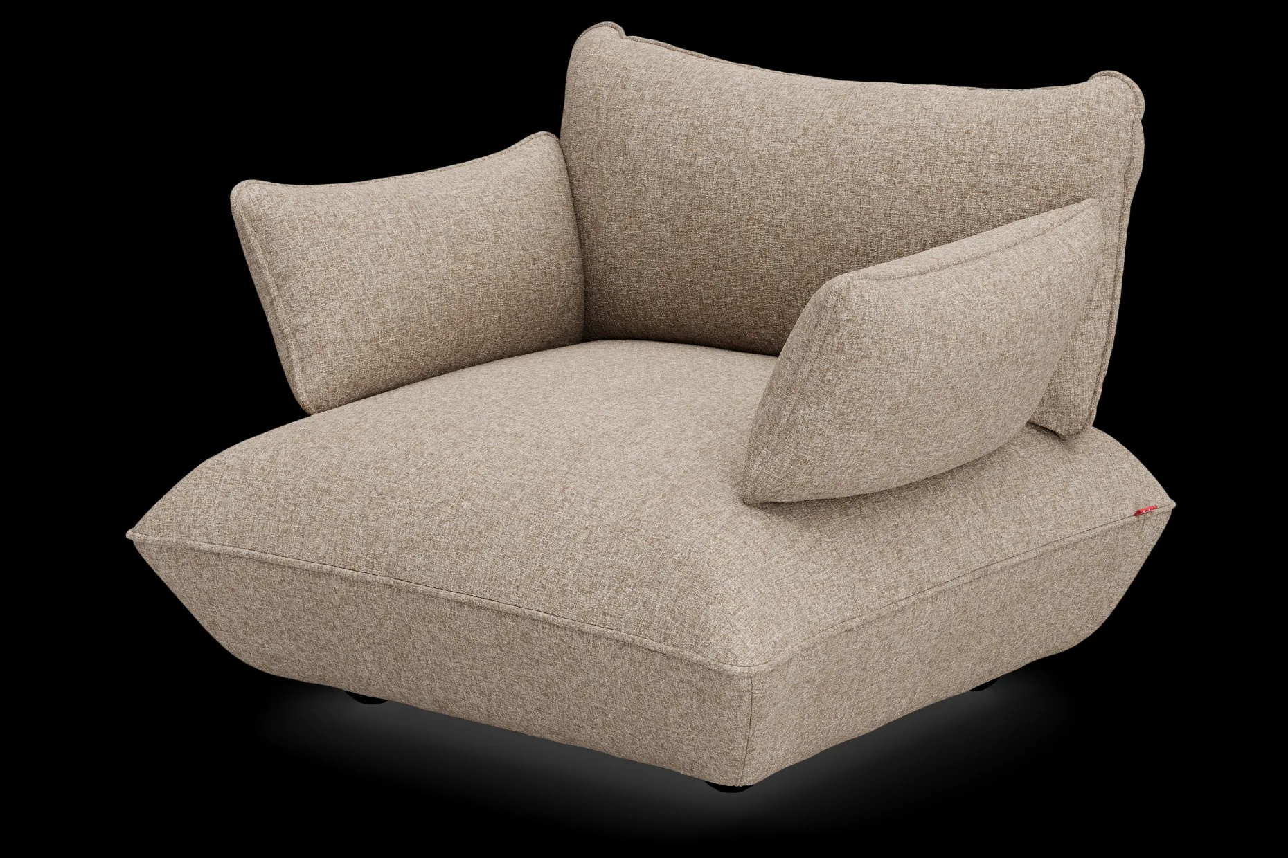 Sumo Loveseat Boucle Light Brown Melange Loveseat, 114x108x90 cm