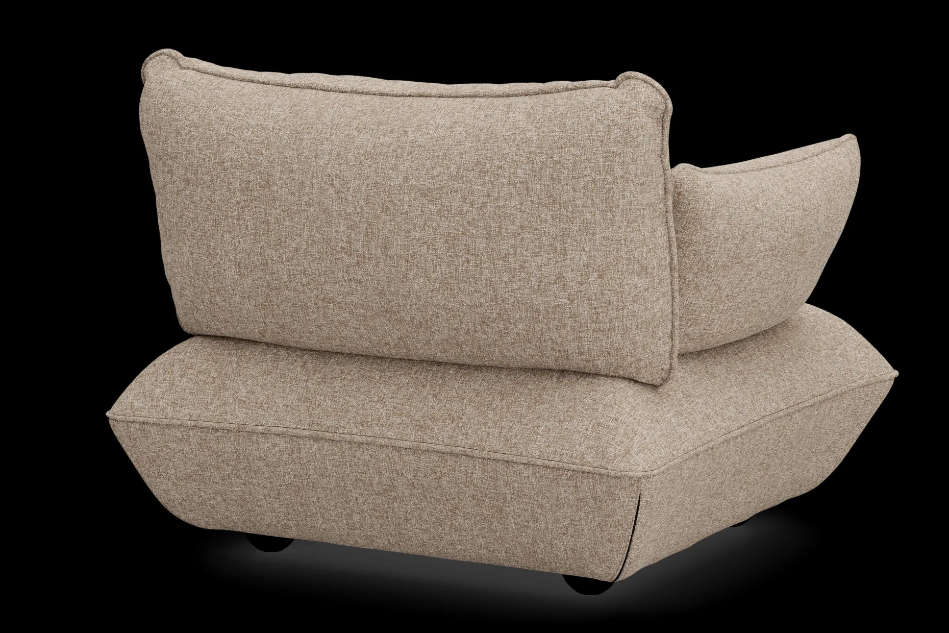 Sumo Loveseat Boucle Light Brown Melange Loveseat, 114x108x90 cm