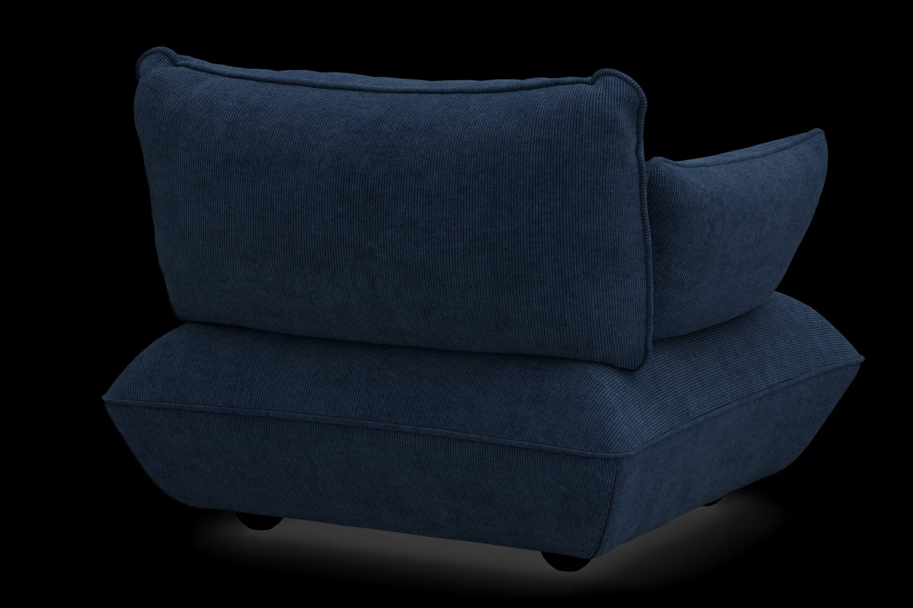 Sumo Loveseat Cord Deep Blue Loveseat, 114x108x90 cm