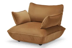 Sumo Loveseat Velvet Almond Loveseat, 114x108x90 cm