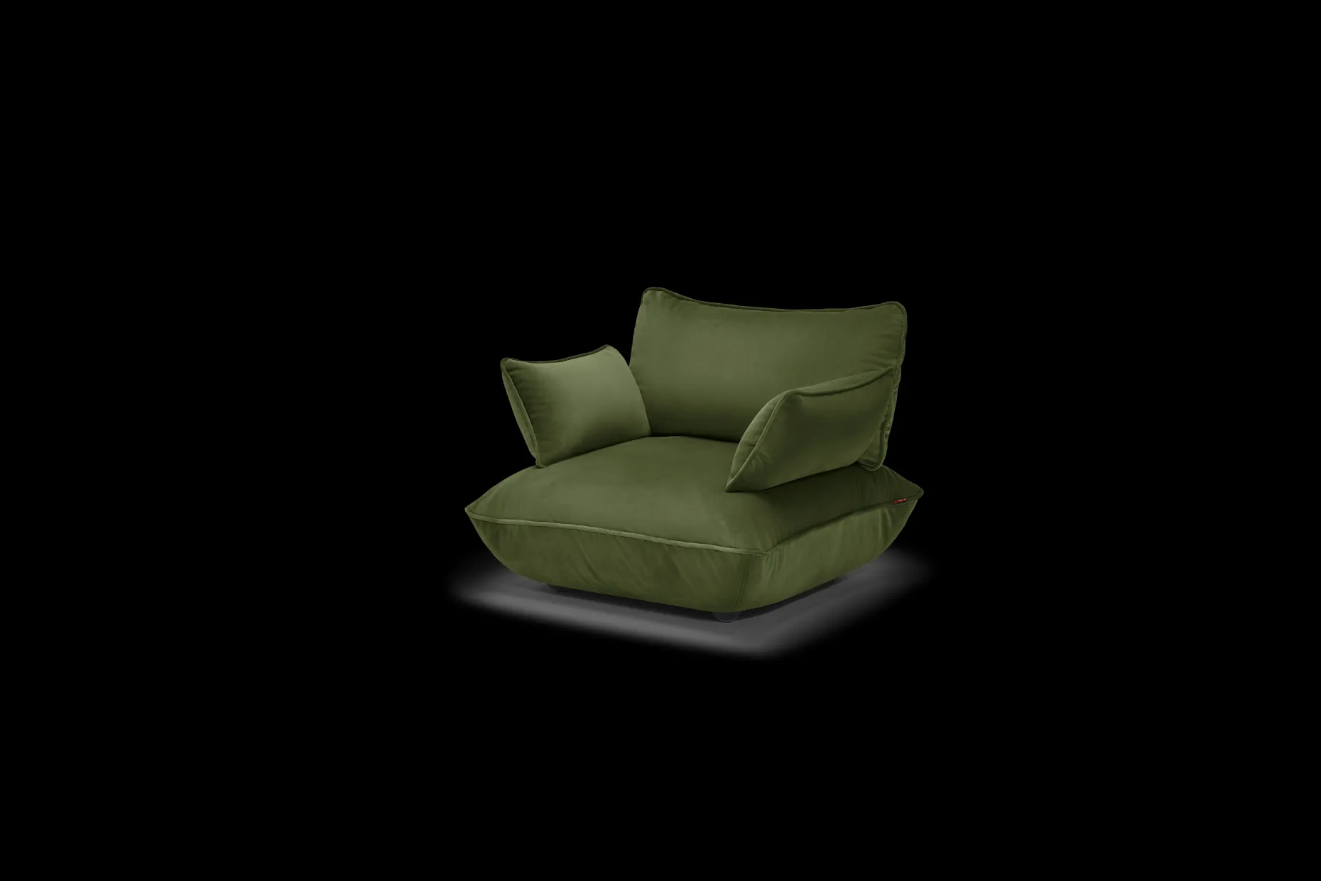 Sumo Loveseat Velvet Deep Green Loveseat, 114x108x90 cm