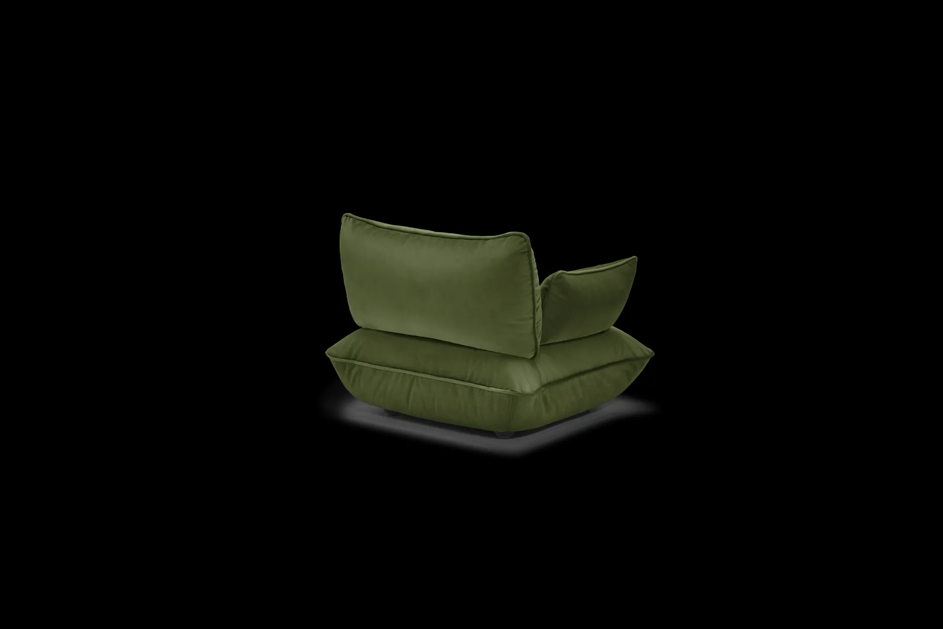 Sumo Loveseat Velvet Deep Green Loveseat, 114x108x90 cm
