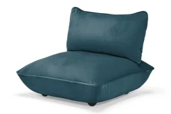 Sumo Seat Velvet Seat, bleu, 108x108x90 cm
