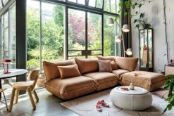 Sumo Seat Velvet Seat, marron, 108x108x90 cm