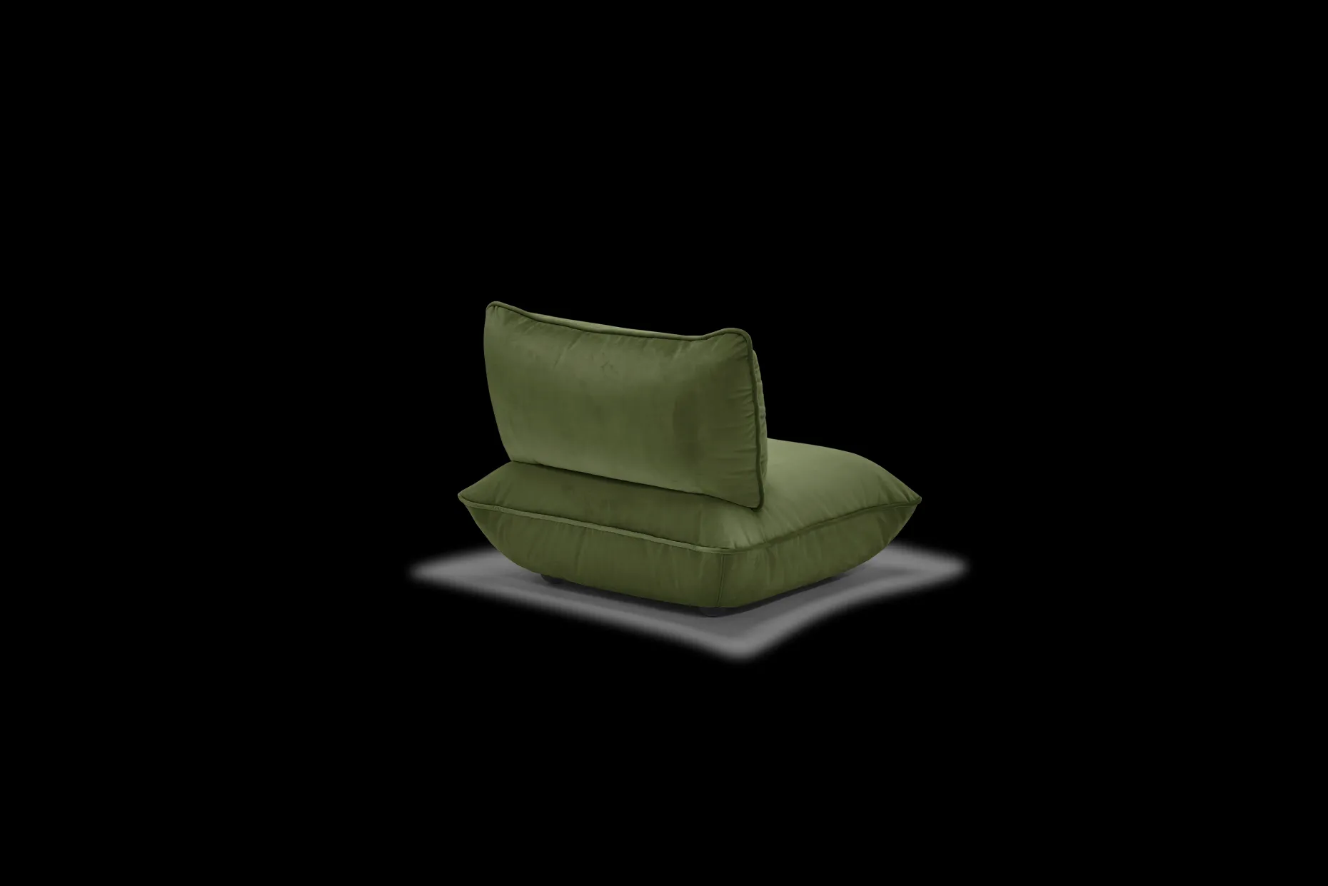 Sumo Seat Velvet Seat, vert, 108x108x90 cm
