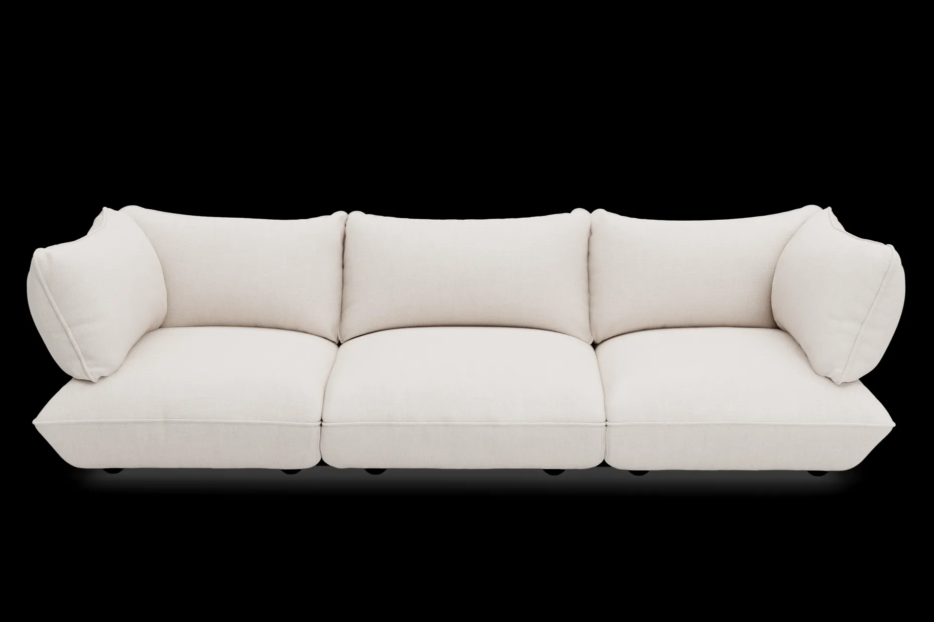 Sumo Sofa Grand Boucle Creme Canapé modulaire d’intérieur, 301x108x90 cm