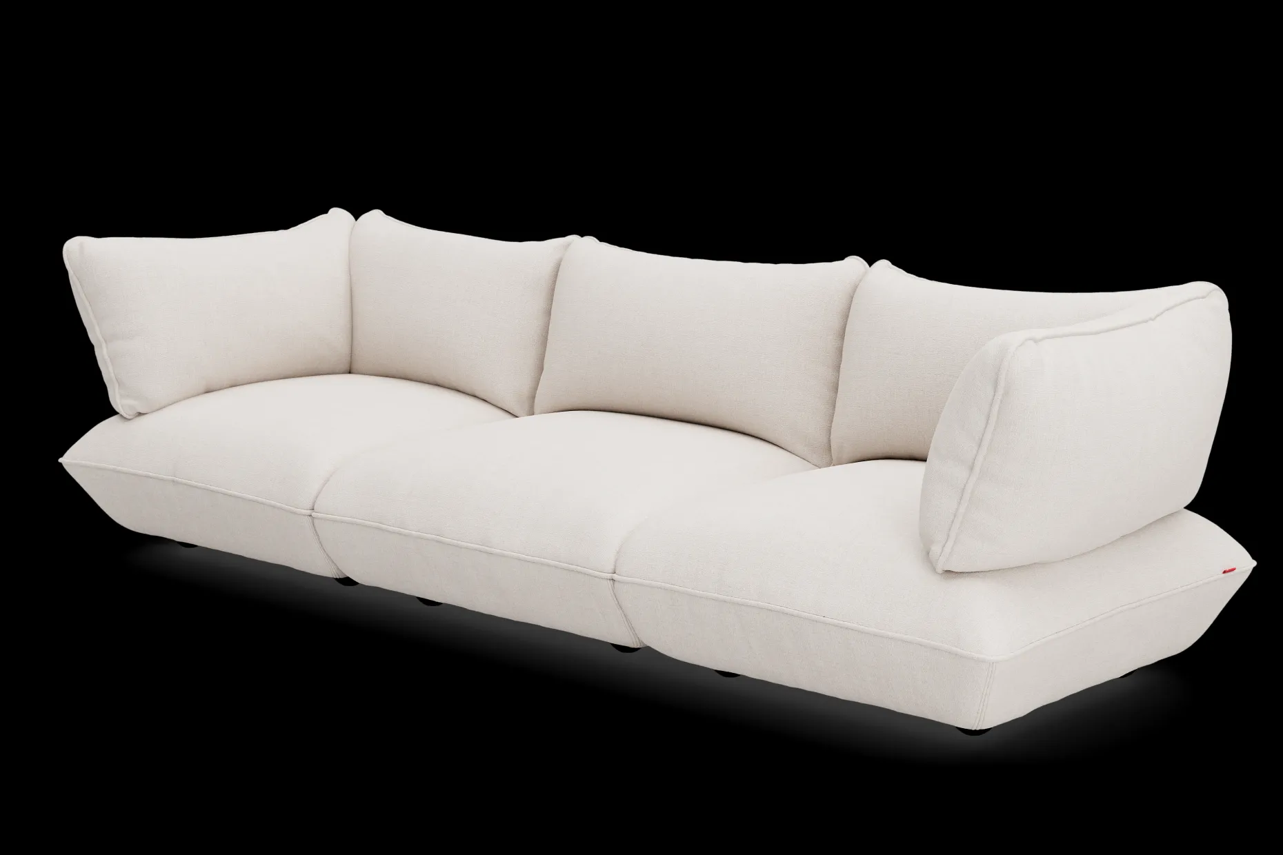 Sumo Sofa Grand Boucle Creme Canapé modulaire d’intérieur, 301x108x90 cm