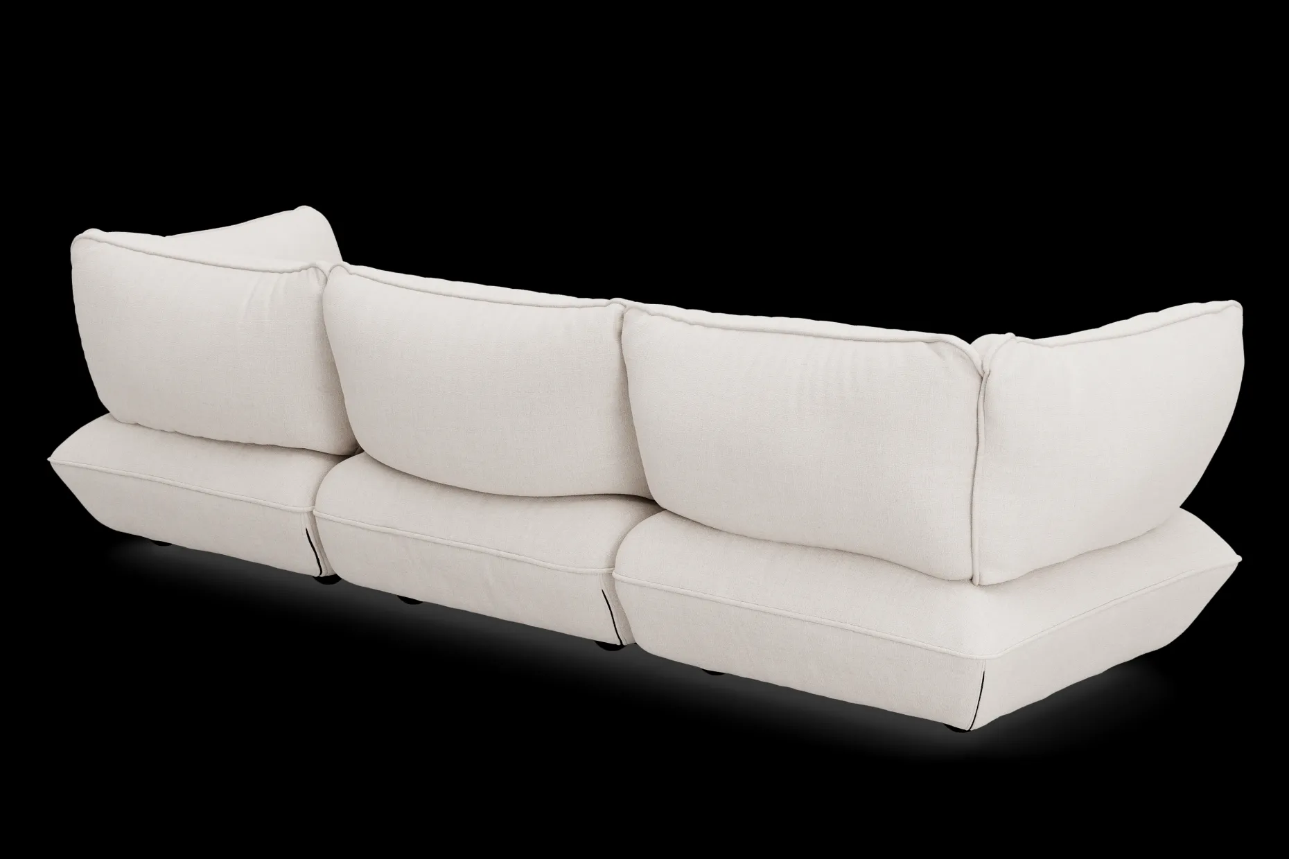 Sumo Sofa Grand Boucle Creme Canapé modulaire d’intérieur, 301x108x90 cm