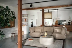 Sumo Sofa Grand Boucle Light Brown Melange Canapé modulaire d’intérieur, 301x108x90 cm