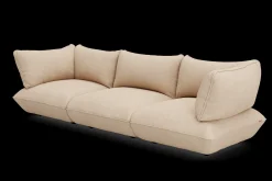 Sumo Sofa Grand Cord Beige Canapé modulaire d’intérieur, 301x108x90 cm