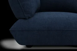 Sumo Sofa Grand Cord Deep Blue Canapé modulaire d’intérieur, 301x108x90 cm