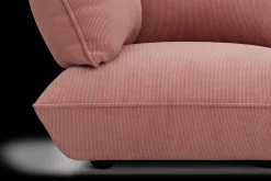 Sumo Sofa Grand Cord Soft Pink Canapé modulaire d’intérieur, 301x108x90 cm