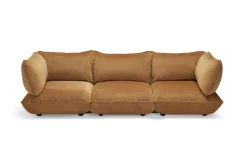 Sumo Sofa Grand Velvet Almond Canapé modulaire d’intérieur, 301x108x90 cm