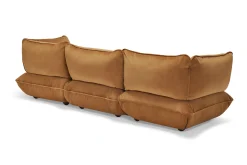 Sumo Sofa Grand Velvet Almond Canapé modulaire d’intérieur, 301x108x90 cm