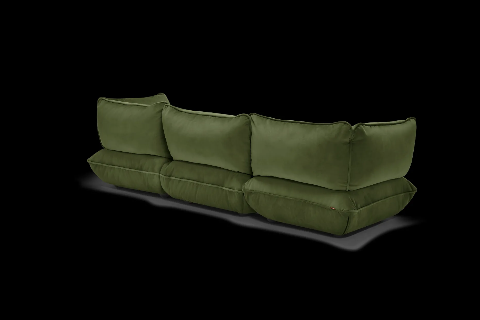 Sumo Sofa Grand Velvet Deep Green Canapé modulaire d’intérieur, 301x108x90 cm
