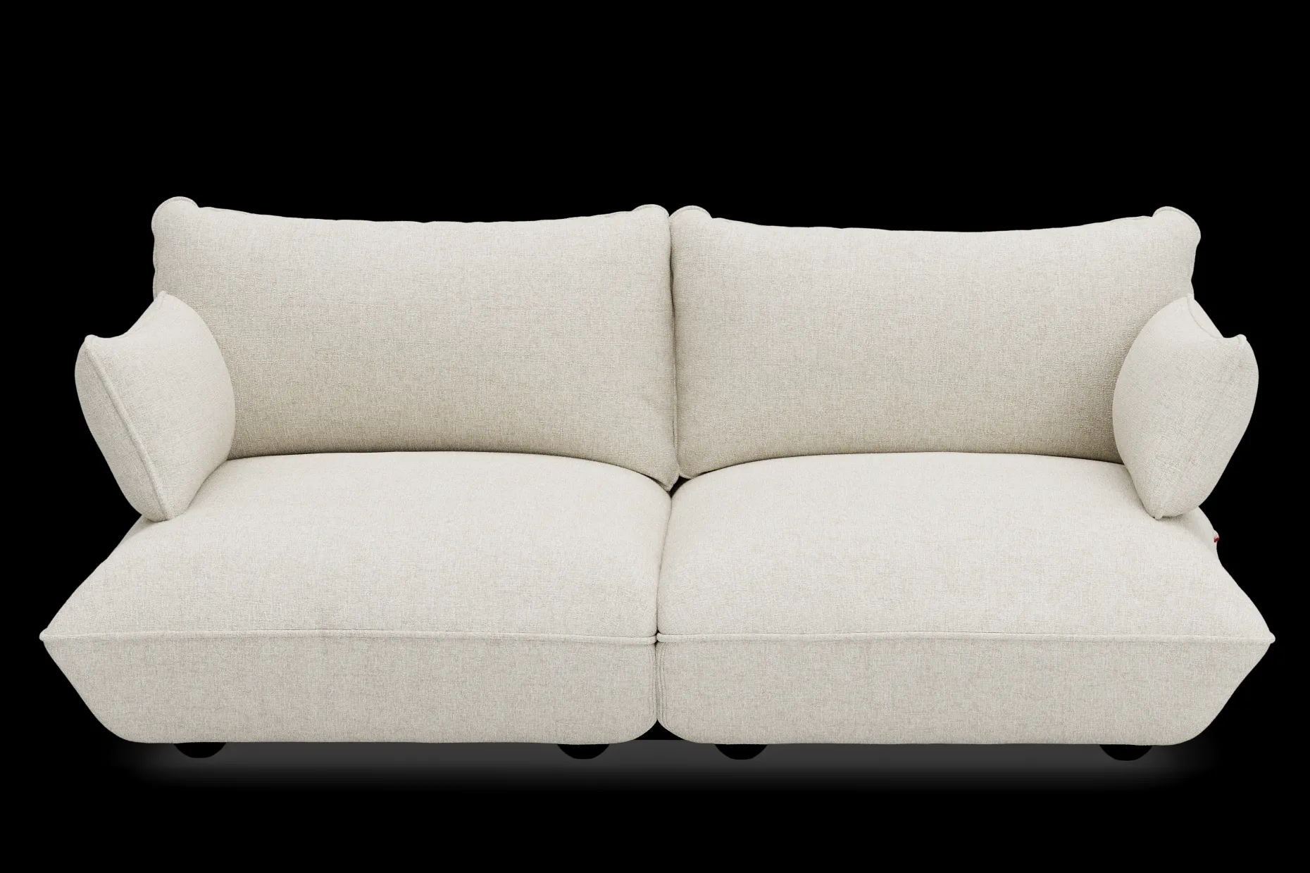 Sumo Sofa Medium Boucle Beige Canapé modulaire d’intérieur, 210.5x108x90 cm