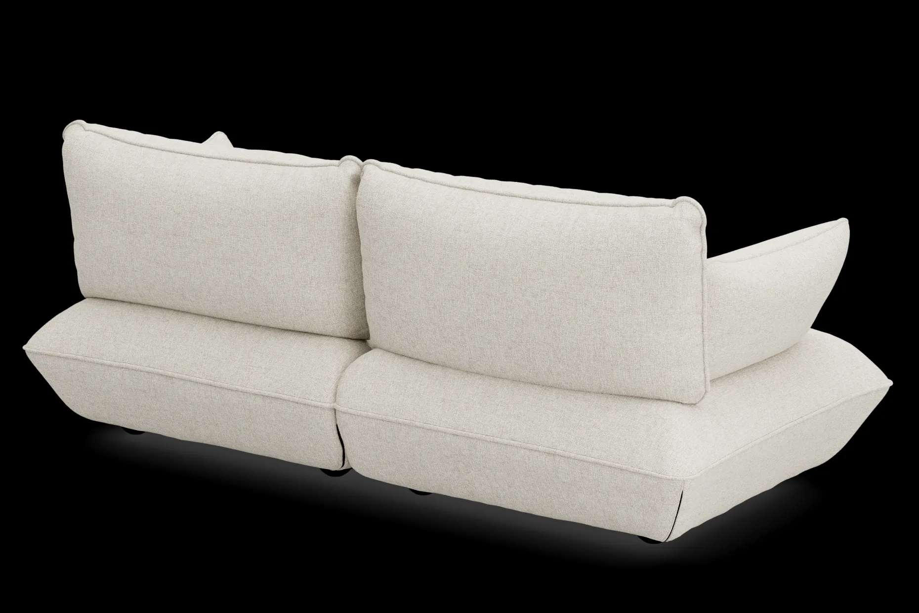 Sumo Sofa Medium Boucle Beige Canapé modulaire d’intérieur, 210.5x108x90 cm