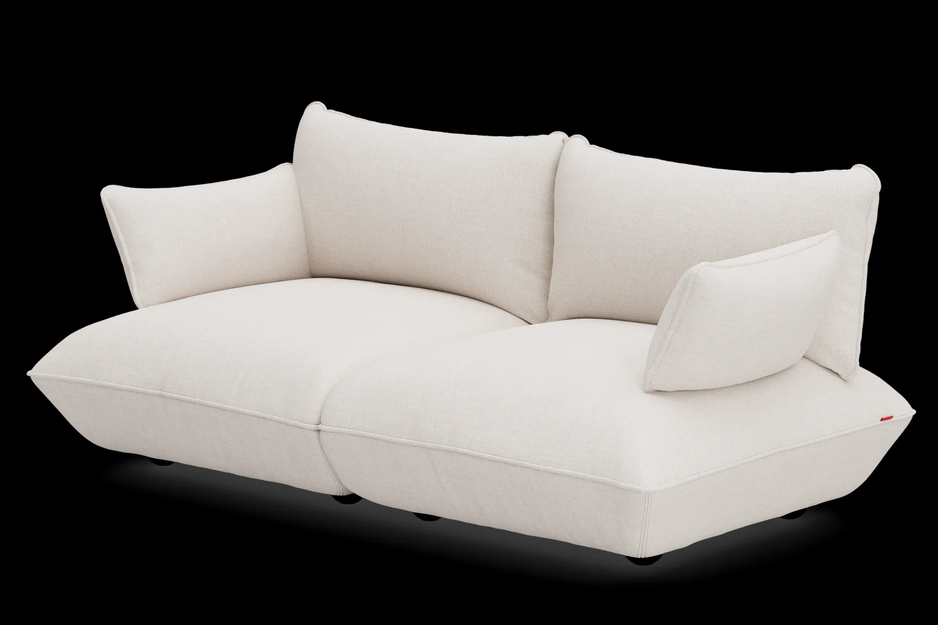 Sumo Sofa Medium Boucle Creme Canapé modulaire d’intérieur, 210.5x108x90 cm