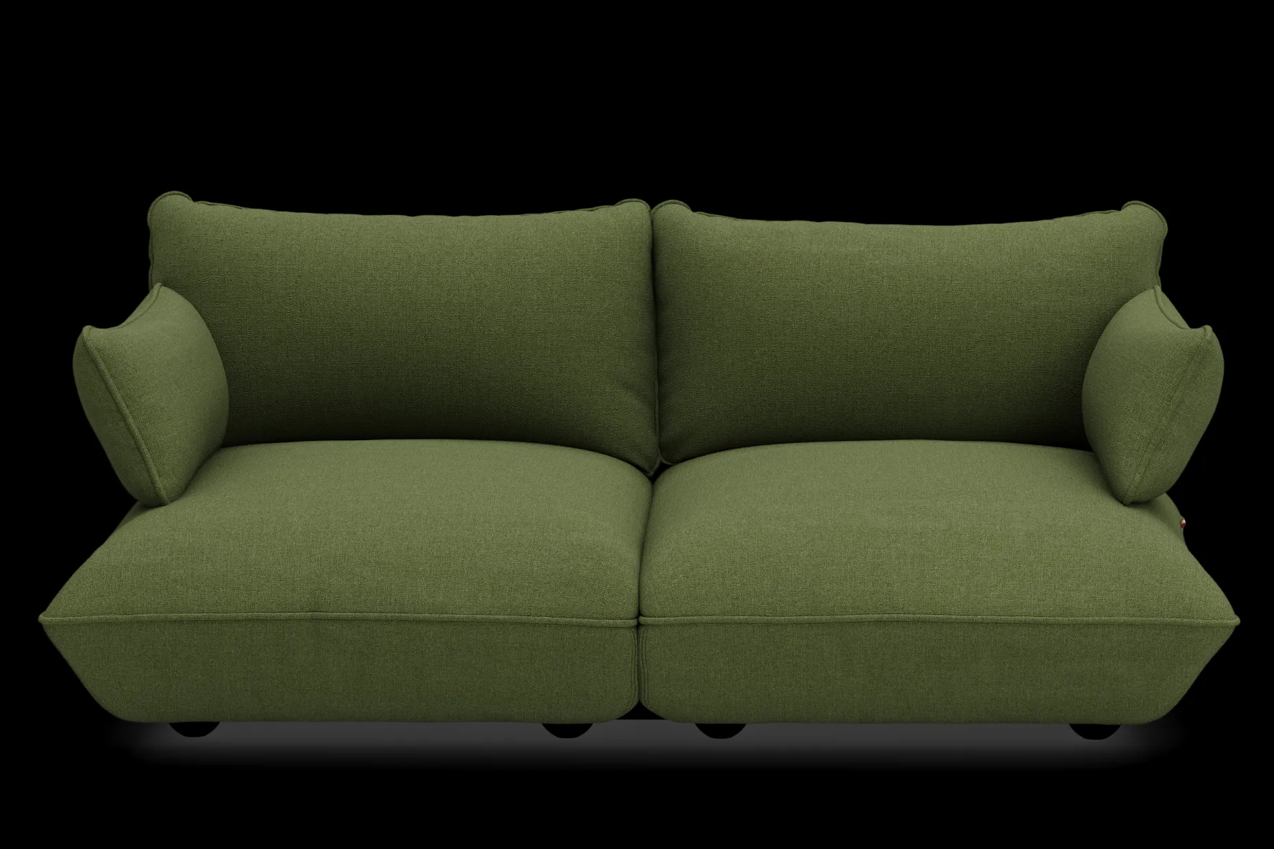 Sumo Sofa Medium Boucle Leaf Green Canapé modulaire d’intérieur, 210.5x108x90 cm