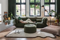 Sumo Sofa Medium Boucle Leaf Green Canapé modulaire d’intérieur, 210.5x108x90 cm