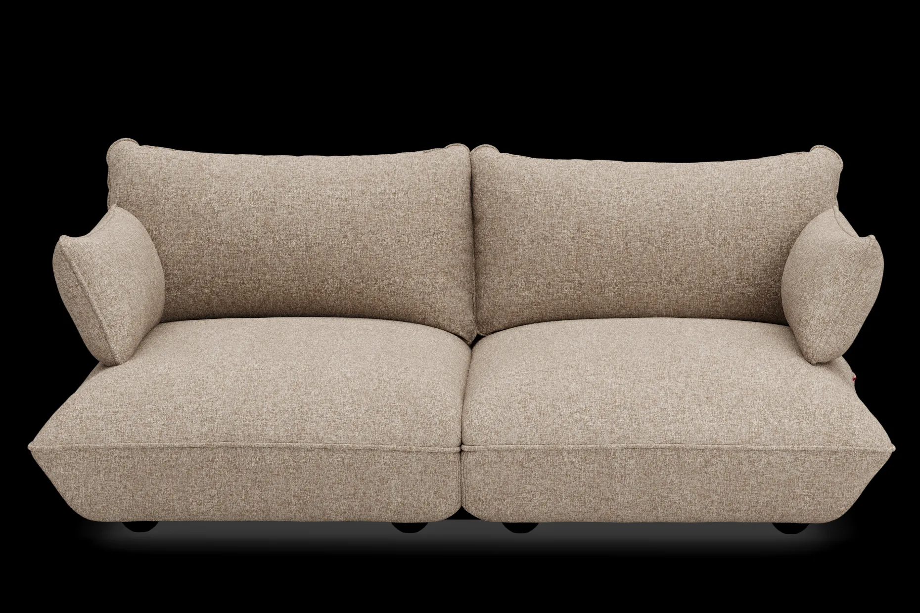 Sumo Sofa Medium Boucle Light Brown Melange Canapé modulaire d’intérieur, 210.5x108x90 cm
