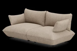Sumo Sofa Medium Boucle Light Brown Melange Canapé modulaire d’intérieur, 210.5x108x90 cm