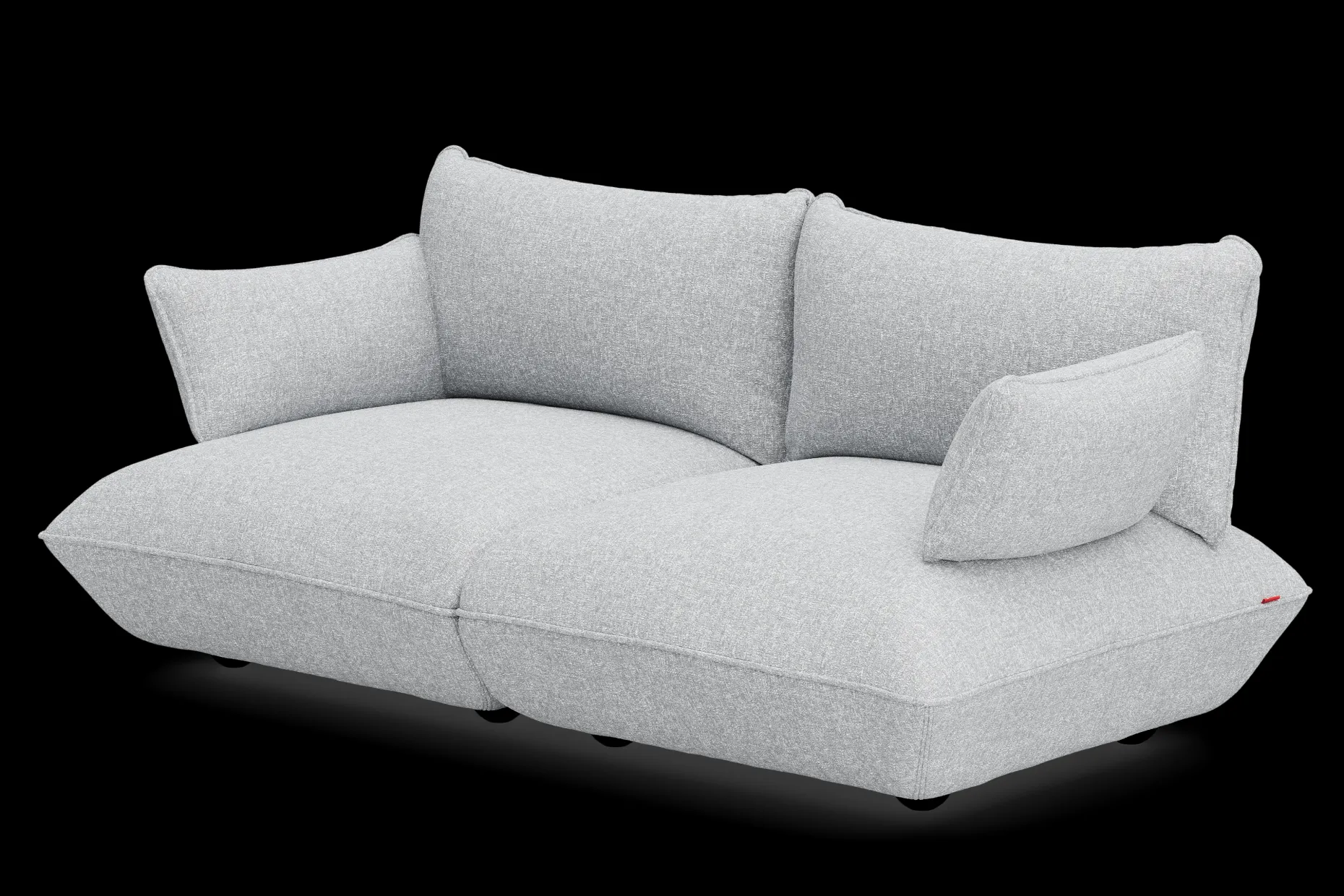 Sumo Sofa Medium Boucle Light Grey Melange Canapé modulaire d’intérieur, 210.5x108x90 cm