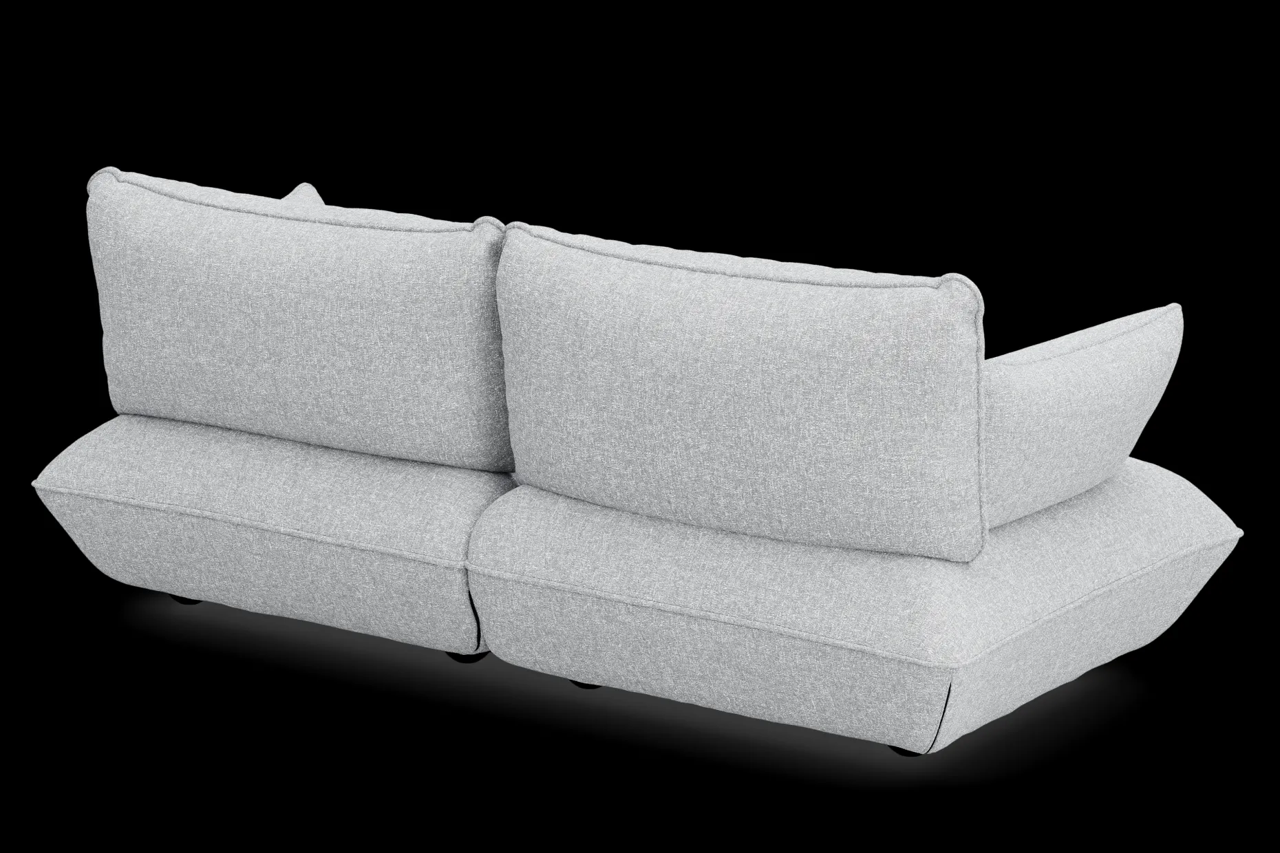 Sumo Sofa Medium Boucle Light Grey Melange Canapé modulaire d’intérieur, 210.5x108x90 cm