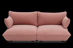 Sumo Sofa Medium Cord Soft Pink Canapé modulaire d’intérieur, 210.5x108x90 cm