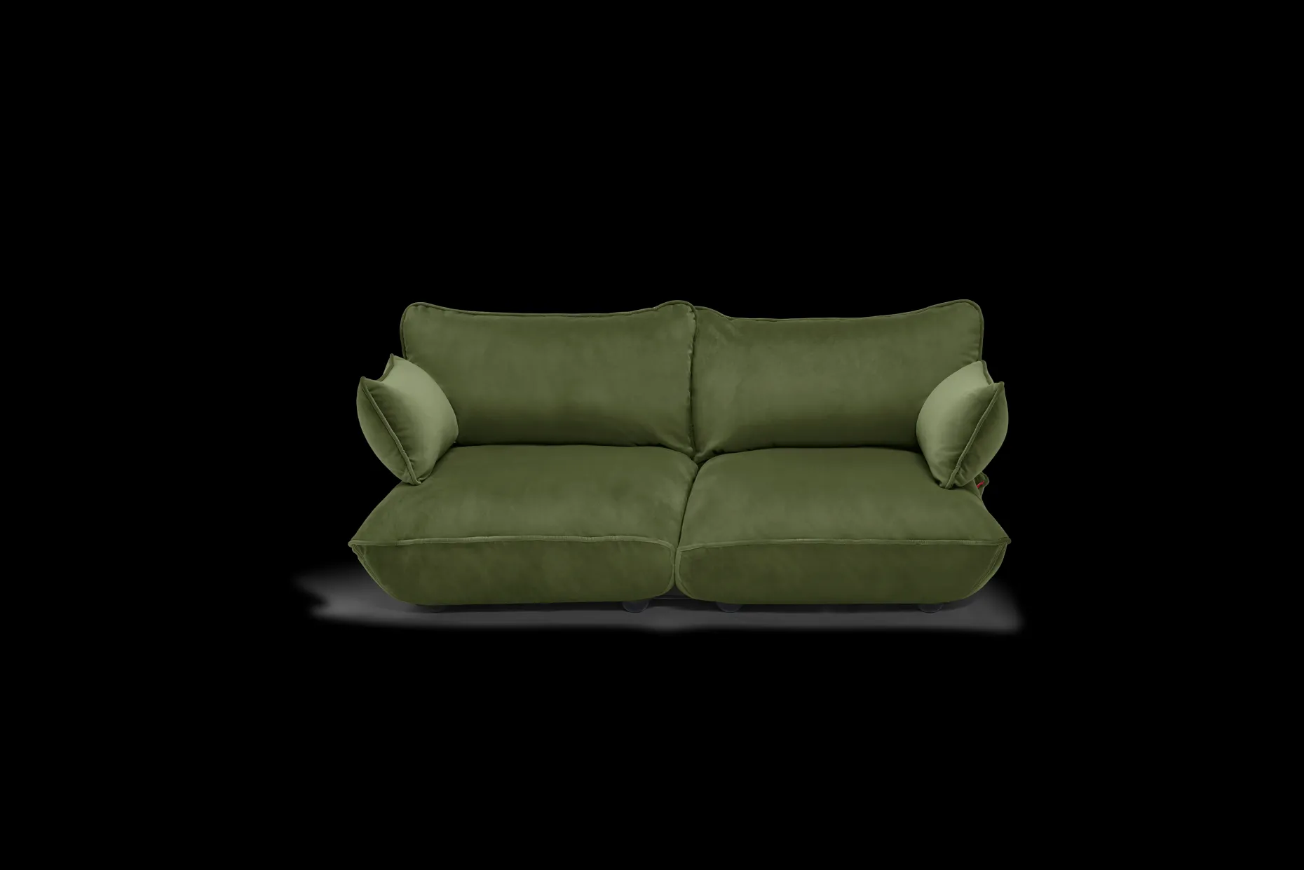 Sumo Sofa Medium Velvet Deep Green Canapé modulaire d’intérieur, 210.5x108x90 cm