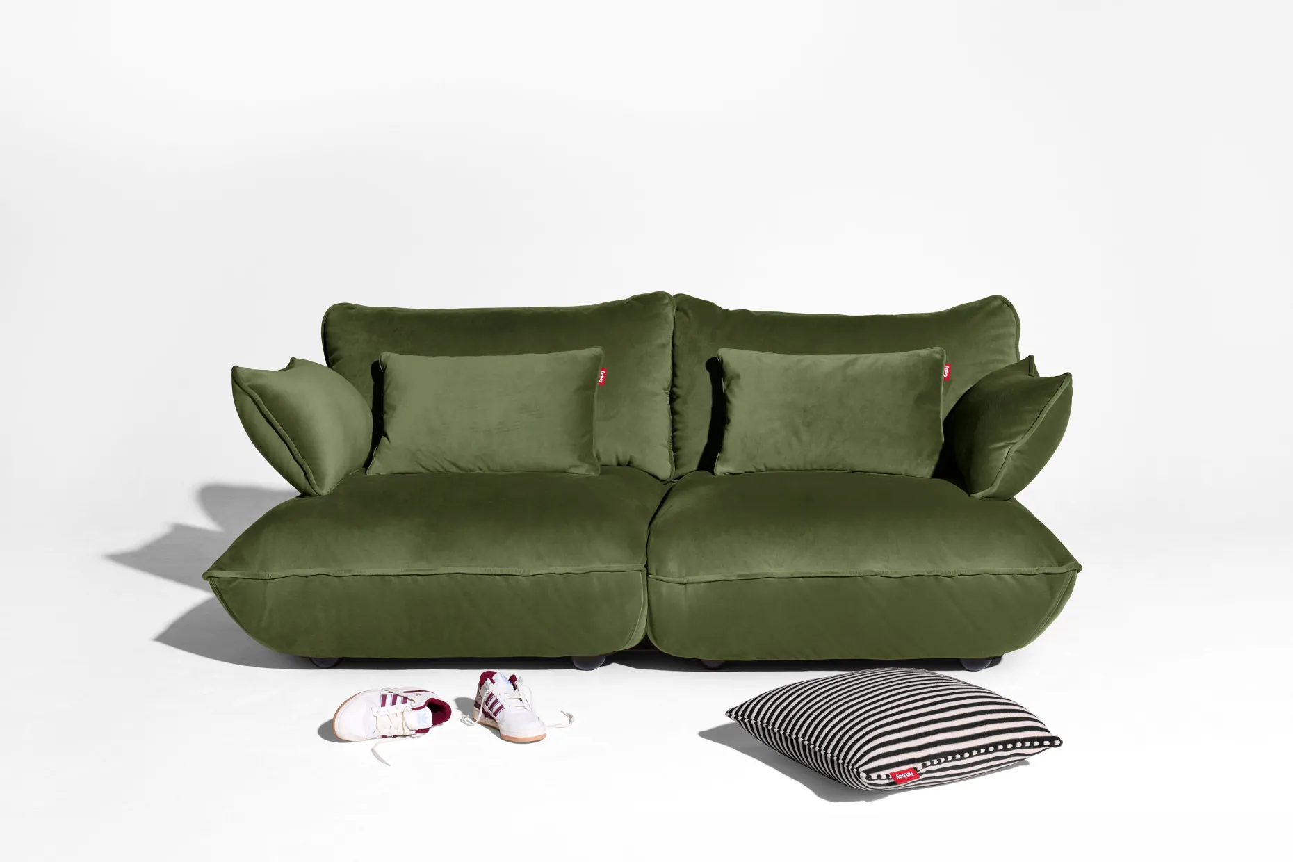Sumo Sofa Medium Velvet Deep Green Canapé modulaire d’intérieur, 210.5x108x90 cm