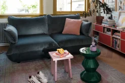 Sumo Sofa Medium Velvet Petrol Canapé modulaire d’intérieur, 210.5x108x90 cm