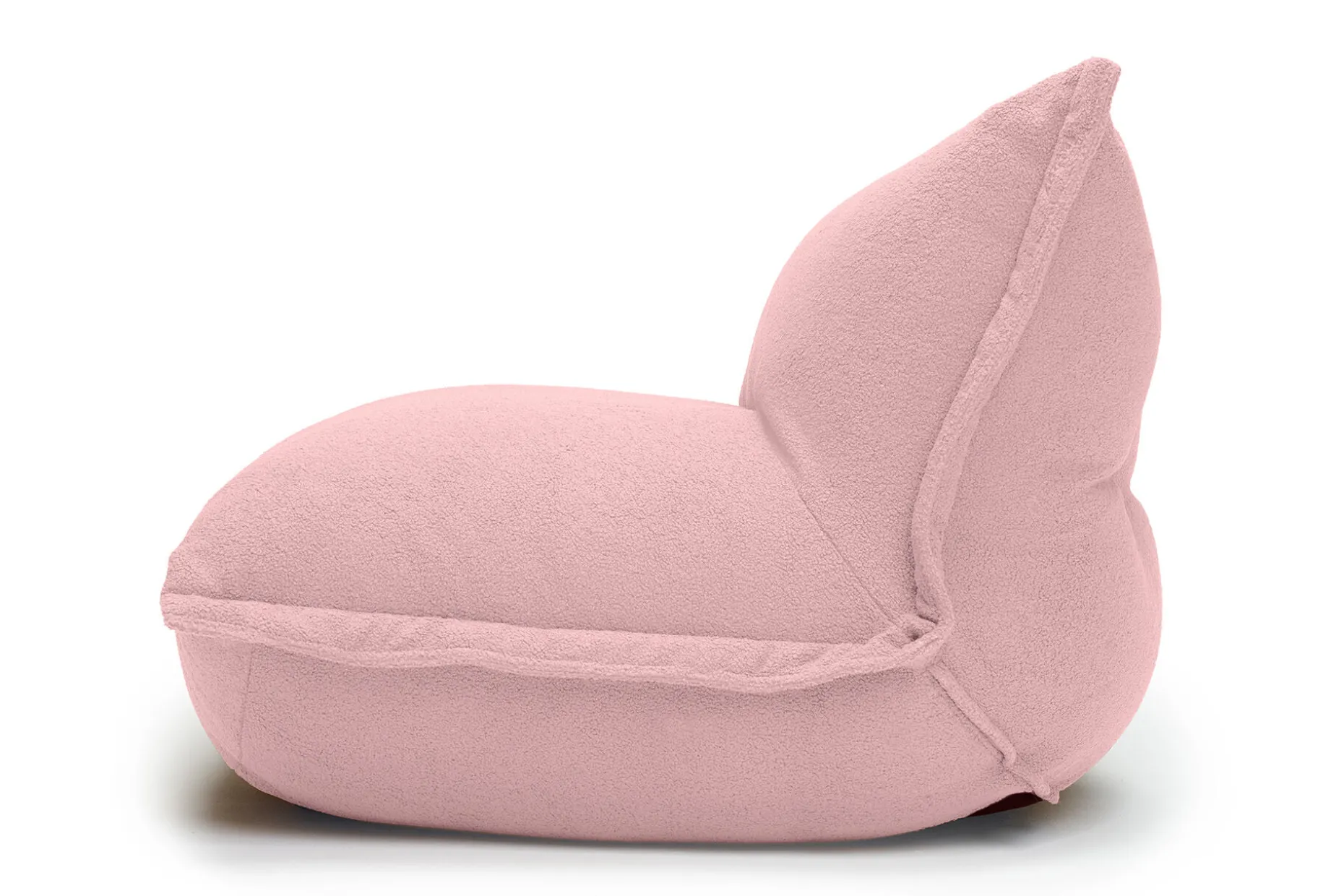 the BonBaron Sherpa Fauteuil lounge, rose, 120x120x75 cm