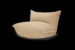 the BonBaron Slim Cord Fauteuil lounge, beige, 102x85x75 cm