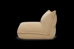 the BonBaron Slim Cord Fauteuil lounge, beige, 102x85x75 cm