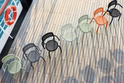Toní Armchair Chaise de jardin avec accoudoirs, black, 59.5x54.5x80.5 cm