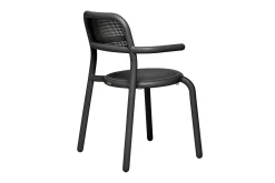 Toní Armchair Chaise de jardin avec accoudoirs, black, 59.5x54.5x80.5 cm