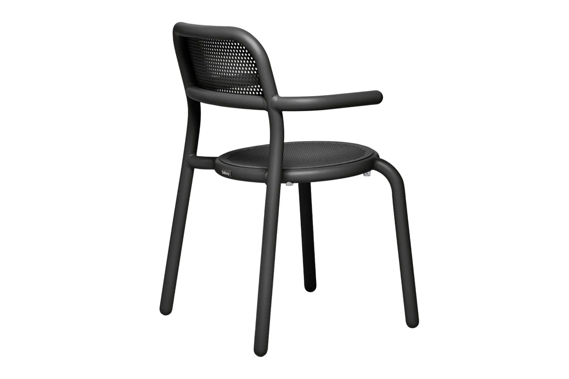 Toní Armchair Chaise de jardin avec accoudoirs, black, 59.5x54.5x80.5 cm